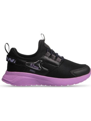 M.P One  Playwave Junior Çocuk Elastic Laces Siyah-Lila Sneaker