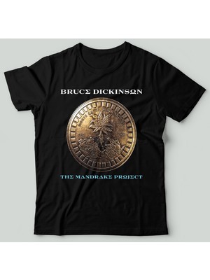 Bu Tshirt Bruce Dickinson - The Mandrake Project' Temalı Oversize Unisex T-Shirt.