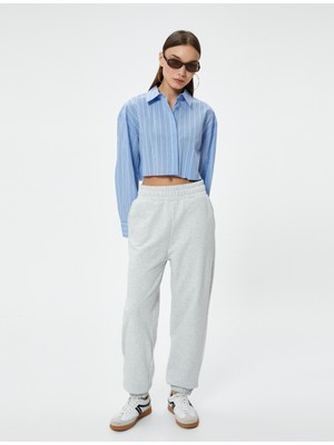 Koton Jogger Eşofman Altı Beli Lastikli Cepli Rahat Kalıp