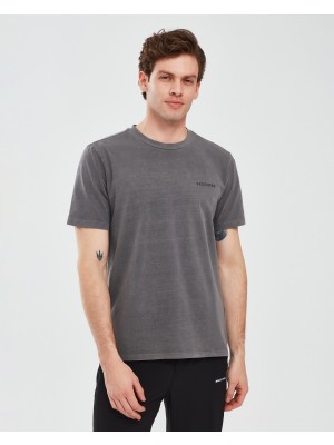 Skechers Organic Coll. M Short Sleeve  T-Shirt Erkek Gri Tshirt S241166-003