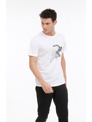 Kinetix ml Sten 11PRF-244 4fx Beyaz Erkek Kısa Kol T-Shirt