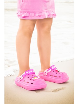 Kiko Kids Eva Plaj Havuz Okul Kreş Kız Çocuk Terlik Twg 755-1 Pembe