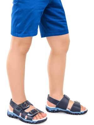 Kiko Kids Erkek Çocuk Sandalet Arz 2359 Lacivert