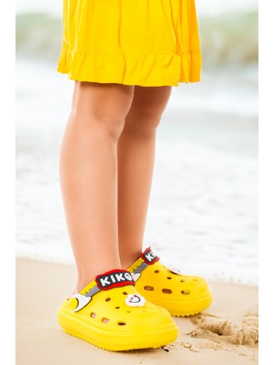 Kiko Kids Printed Eva Plaj Havuz Okul Kreş Kız Çocuk Terlik