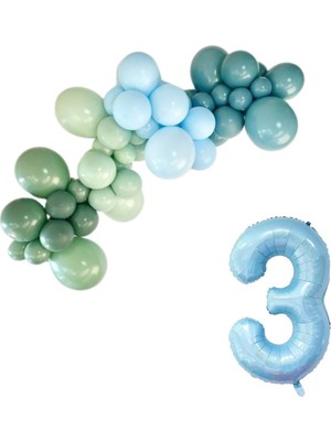 Organizasyon Pazarı MiniZincirBalonSeti AdaÇayı-KışYeşil-A.Mavi-DerinOkyanus+3 34inçA.MaviFolyoBalon 30Adet+BalonŞeridi