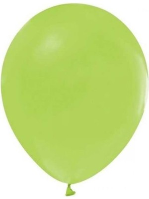 Organizasyon Pazarı 12 inç Limon Yeşili renk 25 li Pastel Dekorasyon Balonu