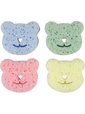 Bebedor Renkli Bebek Banyo Süngeri (4`Lü Paket)