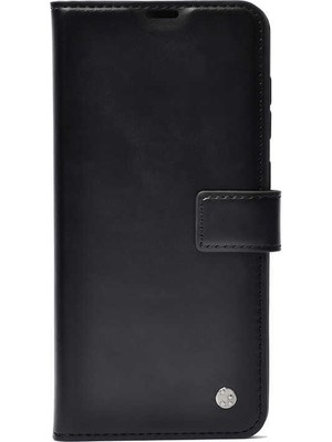 Teleplus Huawei P Smart S Kılıf Kar Delüx Cüzdan Kartlıklı Kopçalı Siyah