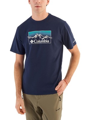 Columbia Csc Linear Range Erkek Kisa Kollu T-Shirt
