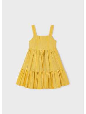 Mayoral Kız Çocuk Kalın Askılı Volanlı Elbise