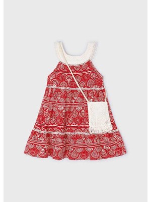 Mayoral Kız Çocuk Çantalı Etnik Elbise