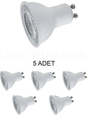 Cata CT-4215 LED Ampul GU10 Duy Günışığı (Sarı) 7W - 5 Adet