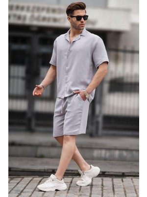 Madmext Gri Basic Erkek Şort Takımı XL Ürünler İçin Rahat ve Şık Seçenek