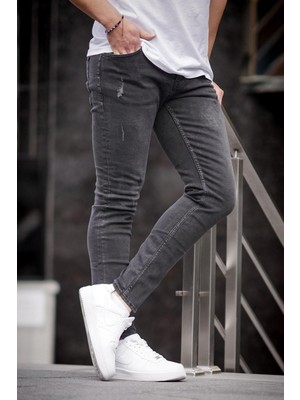 Madmext Füme Slim Fit Erkek Jean 6867