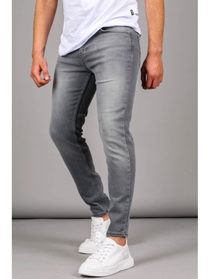 Madmext Gri Likralı Skinny Fit Erkek Jean 6323