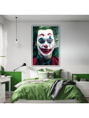 Gaagart Metal Çerçeveli Temperli Cam Tablo Film Karakteri Joker