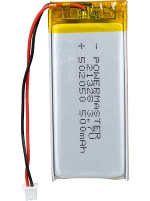 Powermaster 502050 3.7 Volt 500 Mah Lityum Polimer Pil