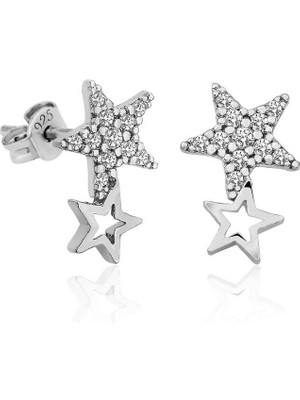 Aya Diamond Gümüş Yıldız Kayması Bayan Küpe