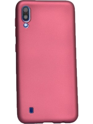 Teleplus Samsung Galaxy M10 Kılıf Premier Silikon Esnek Arka Koruma Mürdüm