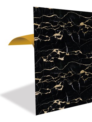 Tink Kendinden Yapışkanlı Gold Siyah Desenli Pvc Panel 41X62 cm (12 Adet) 3 M²