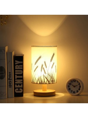 Xiyu Shop A3 Stili A6 LED Masa Lambası Yatak Odası Dekorasyon Şarj Edilebilir Lamba Kumaş Abajur Okuma Işıkları Başucu Oturma Odası Aydınlatma Armatürü Hediyeler (Yurt Dışından)