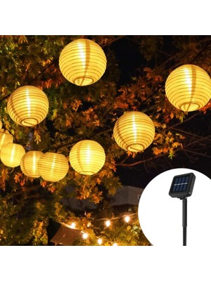 Xiyu Shop 6.5M30LED Tarzı Ilık Güneş LED Işık Açık Güneş Dize Işıkları Garland Fener Peri Işık Güneş Lambası Noel Işık Bahçe Dekor Için (Yurt Dışından)