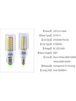 Xiyu Shop E14-56LED Stili E14-24LED'LER Smd V E27E14 LED Mısır Ampul Yüksek Parlaklık LED Işık Avize Ampuller E27 Ev Dekorasyon Ampul Için LED (Yurt Dışından)