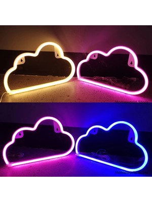 Xiyu Shop Kırmızı Bulut Burcu Neon Işık LED Gökyüzü Modlama Lambası Gece Lambası Ampuller Dekor Odası Mağaza Parti Duvar Sanatı Düğün USB ve Pil Kutusu Powered (Yurt Dışından)