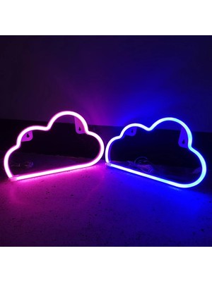 Xiyu Shop Kırmızı Bulut Burcu Neon Işık LED Gökyüzü Modlama Lambası Gece Lambası Ampuller Dekor Odası Mağaza Parti Duvar Sanatı Düğün USB ve Pil Kutusu Powered (Yurt Dışından)