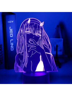 Xiyu Shop No.23 Stili No.17 Boyutu Sıfır Iki Şekil 3D Anime Lamba Gece Lambası Çocuk Çocuk Kız Yatak Odası Manga Hediye Gece Lambası Sevgilim Franxx Içinde (Yurt Dışından)