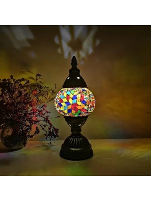 Xiyu Shop S6 Tarzı S5 Türk Mozaik Masa Lambası Vintage Art Deco El Işi Lamparas De Mesa Mozaik Cam Romantik Yatak Lambası Lamparas Con Mozaikos (Yurt Dışından)