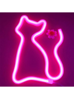 Xiyu Shop Parmak Kedi Kitty Neon Burcu Işıkları Duvar Dekorasyonu Usbbattery Bar Ktv Snack Shop Ticari Aydınlatma LED Neon Gece Lambası Odası Dekor (Yurt Dışından)