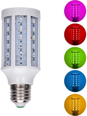 Xiyu Shop 10W Tarzı Yeşil 5W 10W 15W 20W E27 LED Ampul Smdorn Ampul Lambalar Kırmızı Sarı Mavi Pembe Yeşil Bahçe Çim Peyzaj Dekoratif Ampuller (Yurt Dışından)