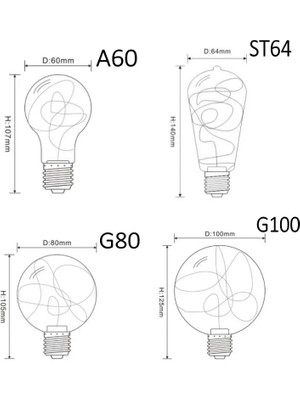 Xiyu Shop A60 Tarzı Beyaz E27 LED Edison Dize Ampul A60 A80 G80 G95 Renkli Rgb Aydınlatma Bakır Tel Ampul Ev Dekor Tatil Düğün Gece Lambası (Yurt Dışından)