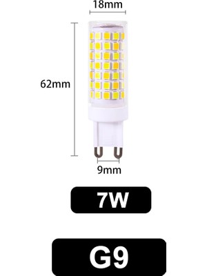 Xiyu Shop Beyaz Stil G9-7W Satış LED G9 Lamba Ampul Ac 220 V 3 W 5 W 7 W Md Seramik LED Ampul Avize Enerji Tasarrufu Için Halojen G9 Değiştirin (Yurt Dışından)