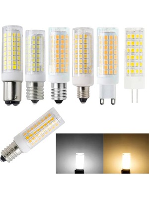 Xiyu Shop E11 Tarzı E17 LED Ampuller Mini Kısılabilir G4 G9 BA15D E11 E12 E14 E17 9W 102 LED Mısır Ampuller Ev Için 80W Halojen Lamv 110V Değiştirin (Yurt Dışından)