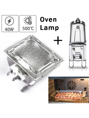 Xiyu Shop 150W Fırın Lambası Yüksek Sıcaklığa Dayanıklı Dayanıklı Yedek Ampul Mikrodalga Ampul G9 Ampulle Birlikte Gelir (Yurt Dışından)