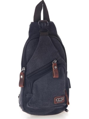 Çanta Yurdu Ççs London 31470 USB Aux Çıkışlı Kanvas Sırt Çantası Siyah