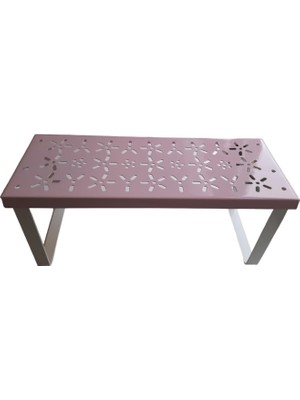 Tekno İstanbul Pembe Metal Raf Düzenleyici (Kalın Metal)