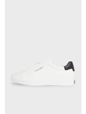 Calvin Klein Logolu Deri Sneaker Ayakkabı HW0HW020370LI Kadın Ayakkabı HW0HW02037 0lı