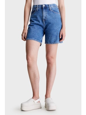 Calvin Klein Yüksek Bel Mom Denim Short J20J2228011A4 Bayan Short J20J222801 1A4