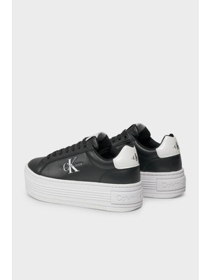 Calvin Klein Logolu Platform Topuk Deri Sneaker Ayakkabı YW0YW014310GM Kadın Ayakkabı YW0YW01431 0gm