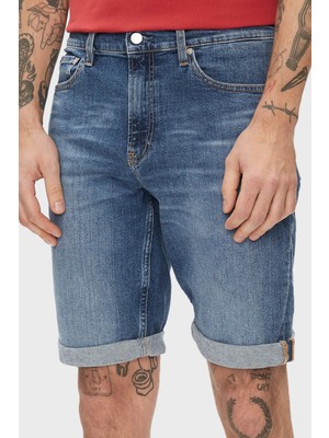 Calvin Klein Streç Pamuklu Slim Fit Denim Short J30J3248741A4 Erkek Short J30J324874 1A4