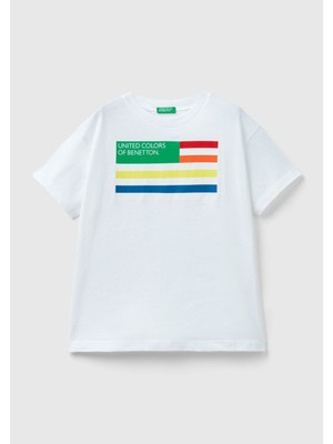 Benetton Erkek Çocuk T-Shırt 3I1XC10H3-002
