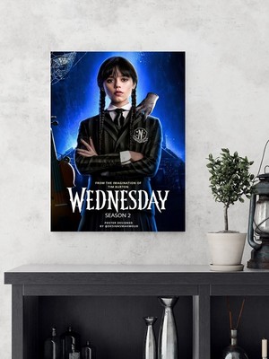 Poster City Wednesday Dizi-Film Posteri - Çerçevesiz Parlak Fotoğraf Kağıdı