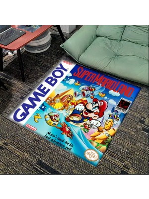 Get Carpet Yıkanabilir Kaymaz Taban Nostaljik Pokemon Desenli Çocuk Genç Odası Oyuncu Halısı