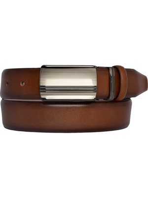 Goderi Deri, Kapaklı Tokalı, Kahverengi Klasik, Kumaş Pantolon Kemeri 3.5 Cm_alt_ciz_tosado_düz