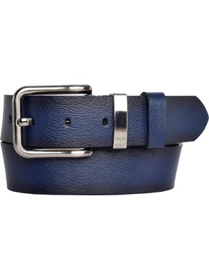 Goderi Deri, Siyah Nikel Takım Tokalı 4 cm Lacivert Kadın Kemeri; Kot, Spor Kemer