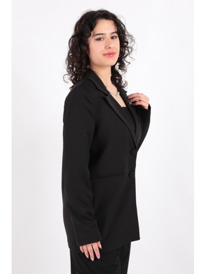 Soul 31589 Kadın Amor Baskılı Astarlı Blazer Ceket Ss