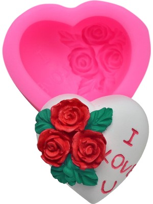 Morlalem 3 Boyutlu 4,7cm silikon Kalıp K-1286, Kokulu Taş Sabun Alçı Mum Kalıbı